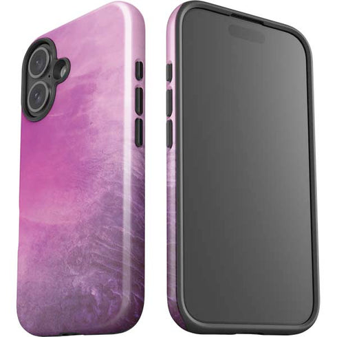 Purple Space Marble iPhone 16 Plus Impact Case